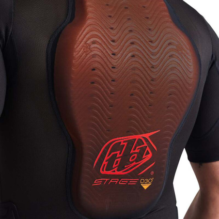 Gilet de protection TROY LEE DESIGNS Stage Ghost D3O - manches courtes