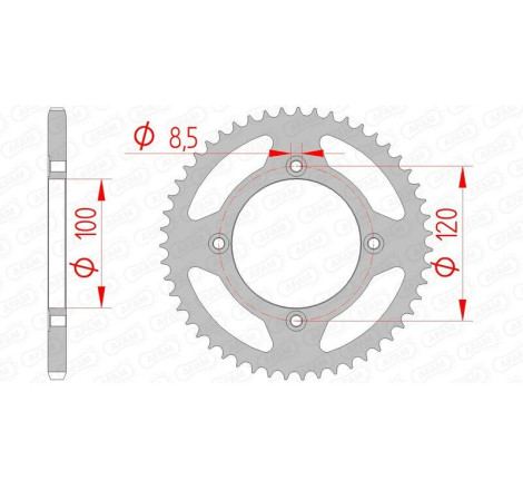 Kit chaîne AFAM 420R1 11/60-138 - couronne standard