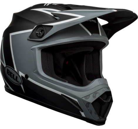 BELL MX-9 Mips Twitch Taille XXL - Mat Noir/Gris/Blanc