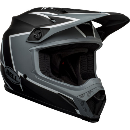 BELL MX-9 Mips Twitch Taille XXL - Mat Noir/Gris/Blanc
