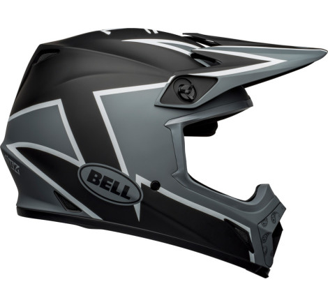 BELL MX-9 Mips Twitch Taille XXL - Mat Noir/Gris/Blanc