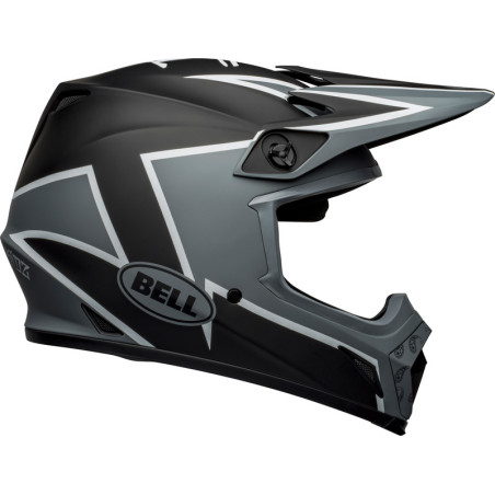 BELL MX-9 Mips Twitch Taille XXL - Mat Noir/Gris/Blanc