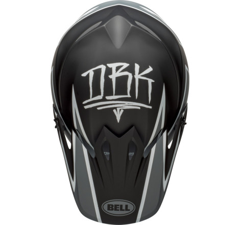 BELL MX-9 Mips Twitch Taille XXL - Mat Noir/Gris/Blanc