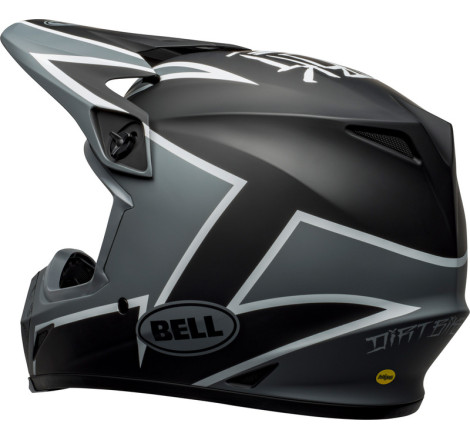 BELL MX-9 Mips Twitch Taille XXL - Mat Noir/Gris/Blanc