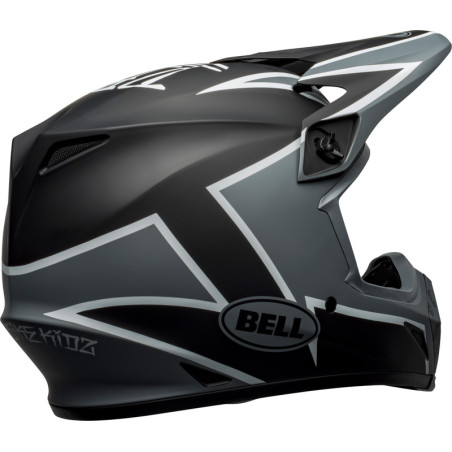 BELL MX-9 Mips Twitch Taille XXL - Mat Noir/Gris/Blanc