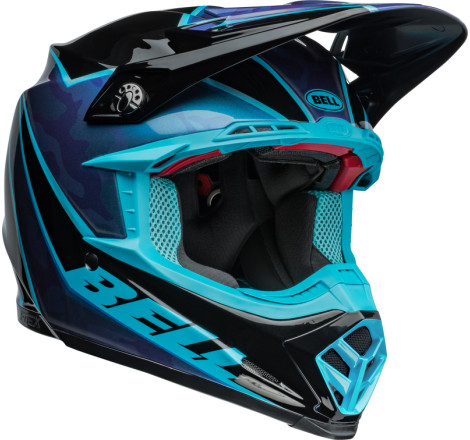 BELL Moto-9S Flex Taille XL - Sprite Gloss Black/Blue