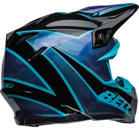 BELL Moto-9S Flex Taille XL - Sprite Gloss Black/Blue