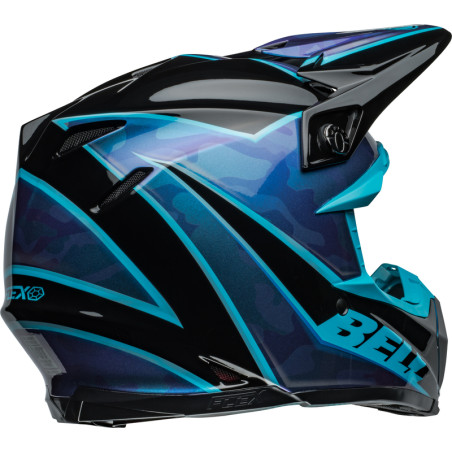 BELL Moto-9S Flex Taille XL - Sprite Gloss Black/Blue