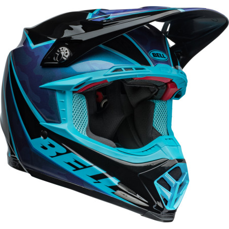 BELL Moto-9S Flex Taille S - Sprite Gloss Black/Blue