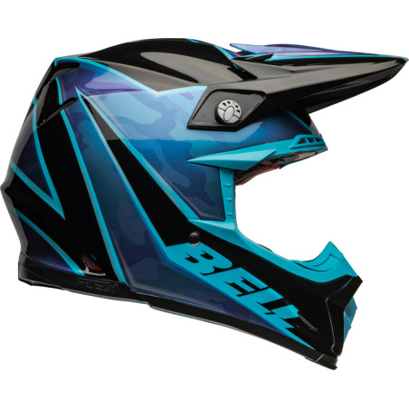 BELL Moto-9S Flex Taille S - Sprite Gloss Black/Blue