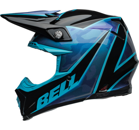 BELL Moto-9S Flex Taille L - Sprite Gloss Black/Blue