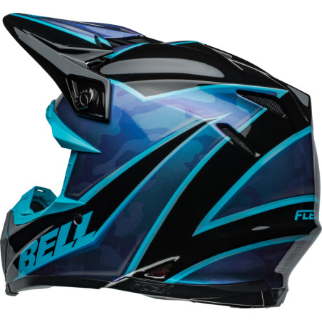 BELL Moto-9S Flex Taille L - Sprite Gloss Black/Blue