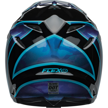 BELL Moto-9S Flex Taille L - Sprite Gloss Black/Blue