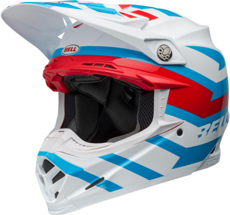 BELL Moto-9S Flex Taille XL - Banshee Gloss White/Red