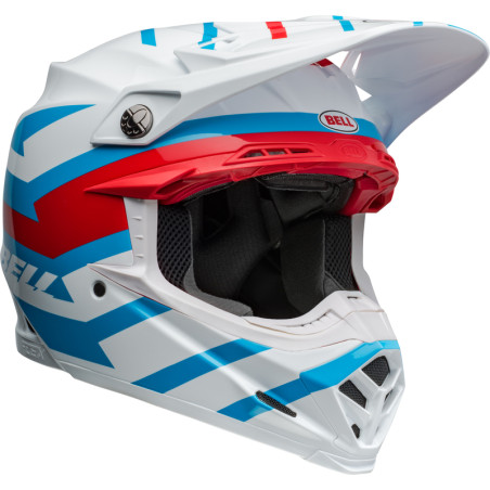 BELL Moto-9S Flex Taille XL - Banshee Gloss White/Red