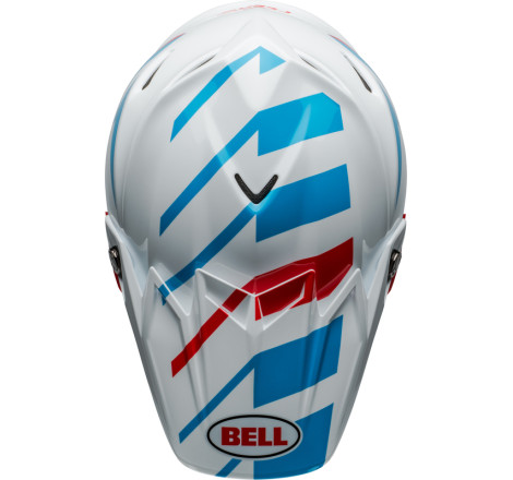 BELL Moto-9S Flex Taille XL - Banshee Gloss White/Red
