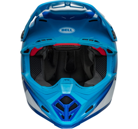 Casque BELL Moto-9S Flex Taille L - Rail Gloss Blue/White