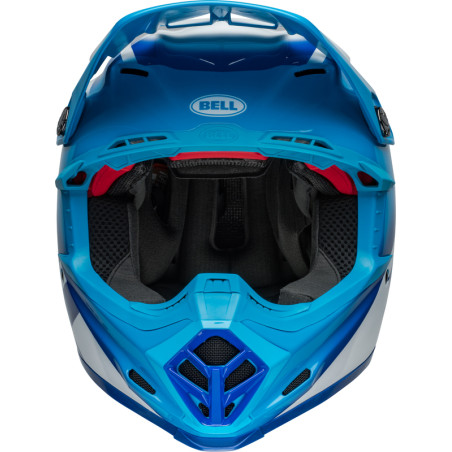 Casque BELL Moto-9S Flex Taille L - Rail Gloss Blue/White
