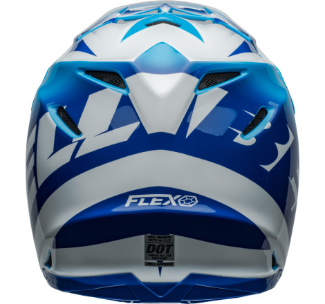 Casque BELL Moto-9S Flex Taille L - Rail Gloss Blue/White