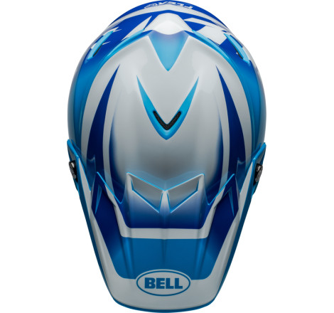 Casque BELL Moto-9S Flex Taille L - Rail Gloss Blue/White