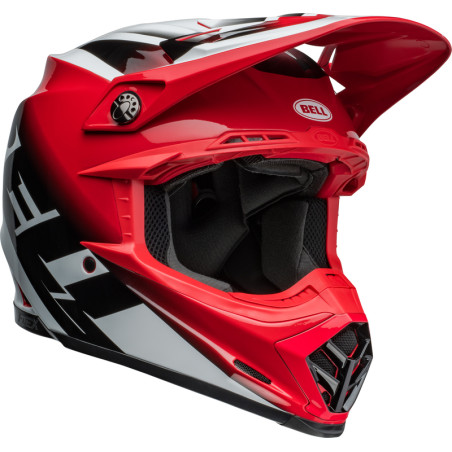 Casque BELL Moto-9S Flex Taille XL - Rail Gloss Red/White