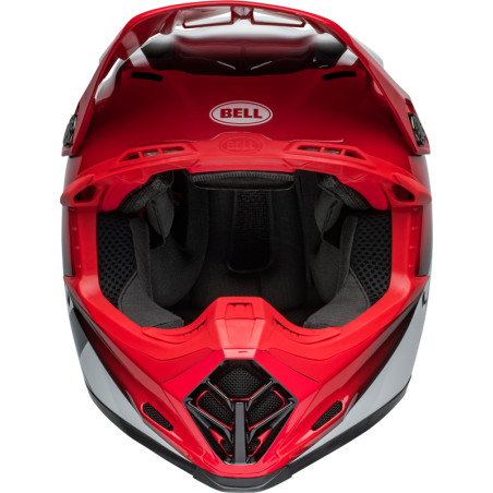 Casque BELL Moto-9S Flex Taille XL - Rail Gloss Red/White