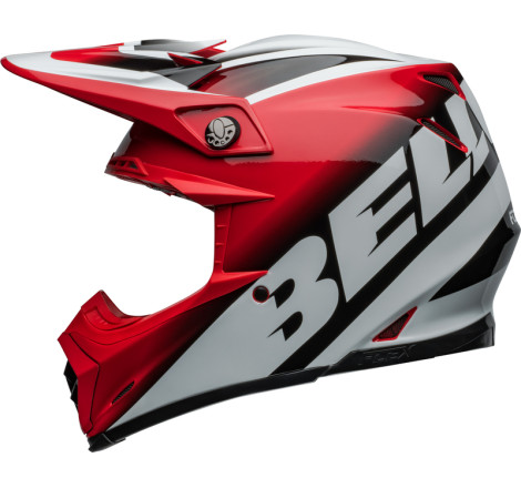 Casque BELL Moto-9S Flex Taille XL - Rail Gloss Red/White