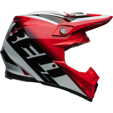 Casque BELL Moto-9S Flex Taille XL - Rail Gloss Red/White