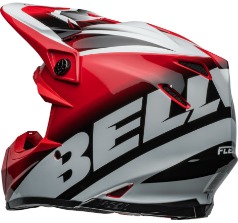 Casque BELL Moto-9S Flex Taille XL - Rail Gloss Red/White