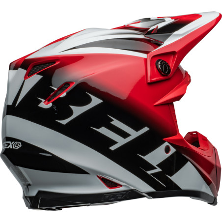 Casque BELL Moto-9S Flex Taille XL - Rail Gloss Red/White