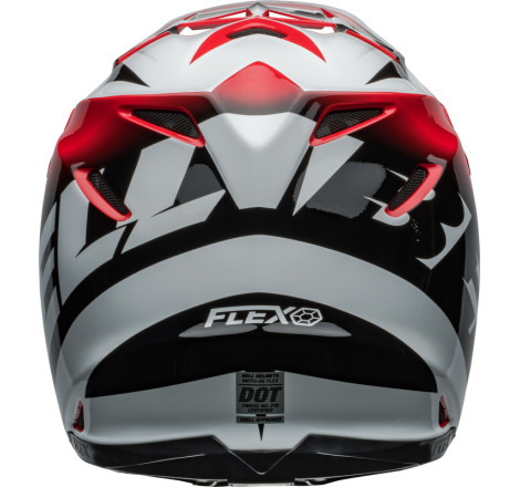 Casque BELL Moto-9S Flex Taille XL - Rail Gloss Red/White