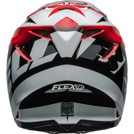 Casque BELL Moto-9S Flex Taille XL - Rail Gloss Red/White