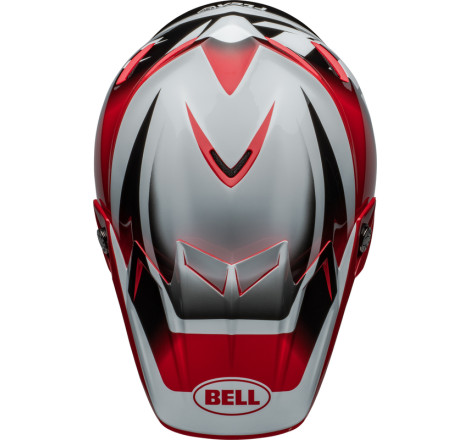 Casque BELL Moto-9S Flex Taille XL - Rail Gloss Red/White
