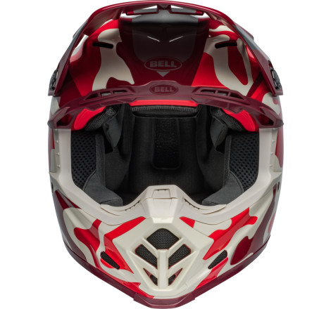 Casque BELL Moto-9S Flex Taille L - Ferrandis Méchant Gloss Red/Silver
