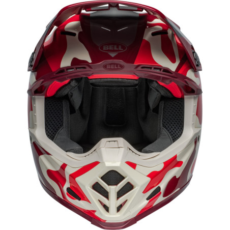 Casque BELL Moto-9S Flex Taille L - Ferrandis Méchant Gloss Red/Silver