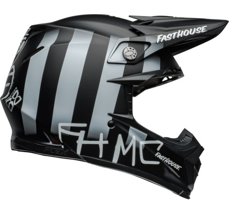 Casque BELL Moto-9S Flex Taille M - Fasthouse MC Core Matte Black/Yellow