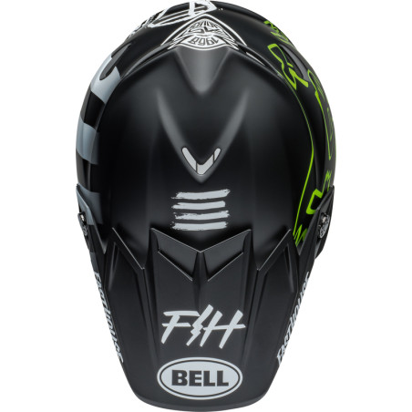Casque BELL Moto-9S Flex Taille L - Fasthouse MC Core Matte Black/Yellow