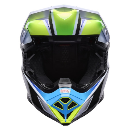 Casque BELL Moto-10 Spherical - Grid White/Blue Taille S