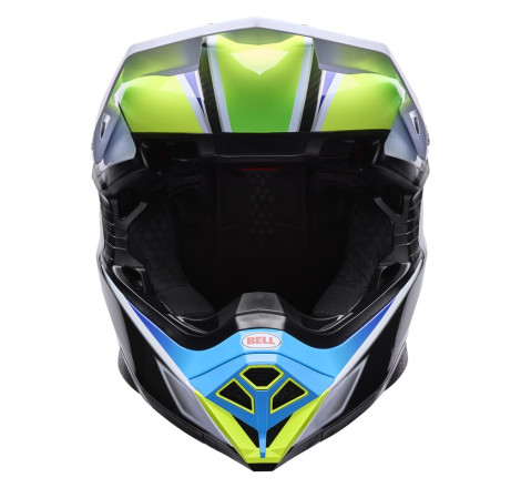 Casque BELL Moto-10 Spherical - Grid White/Blue Taille L