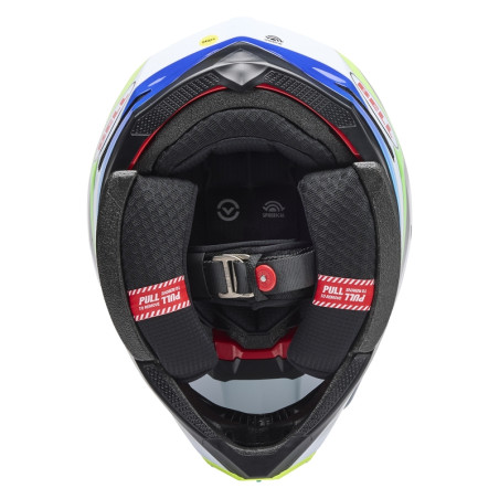 Casque BELL Moto-10 Spherical - Grid White/Blue Taille L