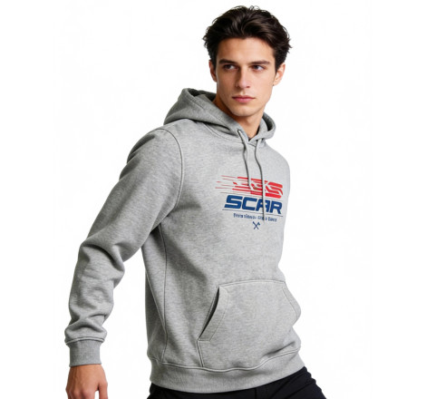 Sweat à capuche SCAR Factory - gris