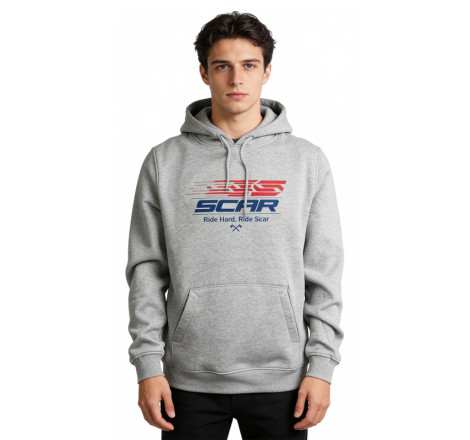 Sweat à capuche SCAR Factory - gris