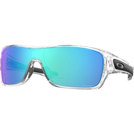 Lunettes de soleil OAKLEY Turbine Rotor Polished Clear - verres Prizm Sapphire