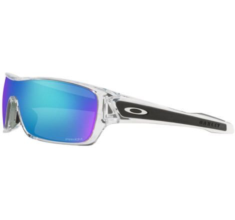Lunettes de soleil OAKLEY Turbine Rotor Polished Clear - verres Prizm Sapphire