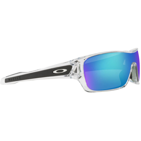 Lunettes de soleil OAKLEY Turbine Rotor Polished Clear - verres Prizm Sapphire