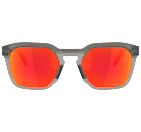 Lunettes de soleil OAKLEY HSTN SQ Matte Grey Smoke - verres Prizm Ruby