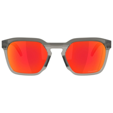 Lunettes de soleil OAKLEY HSTN SQ Matte Grey Smoke - verres Prizm Ruby
