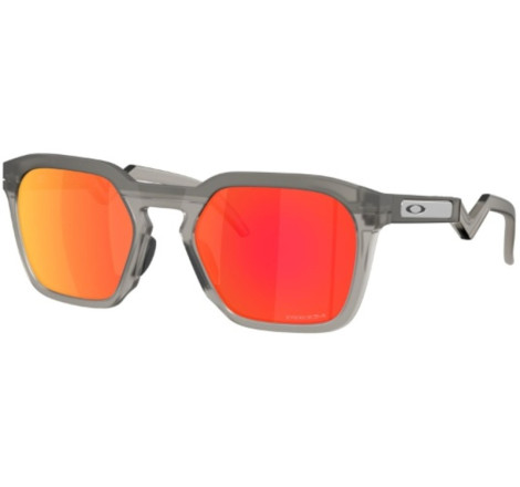 Lunettes de soleil OAKLEY HSTN SQ Matte Grey Smoke - verres Prizm Ruby