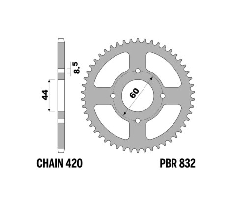 Couronne PBR acier standard - 420