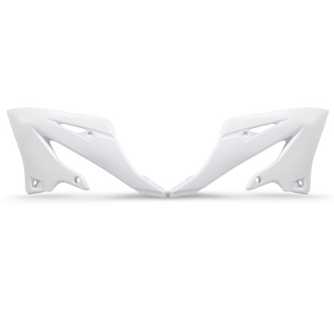 Ouïes de radiateur UFO Blanc pour Yamaha YZ 125/250 2022 à 2025